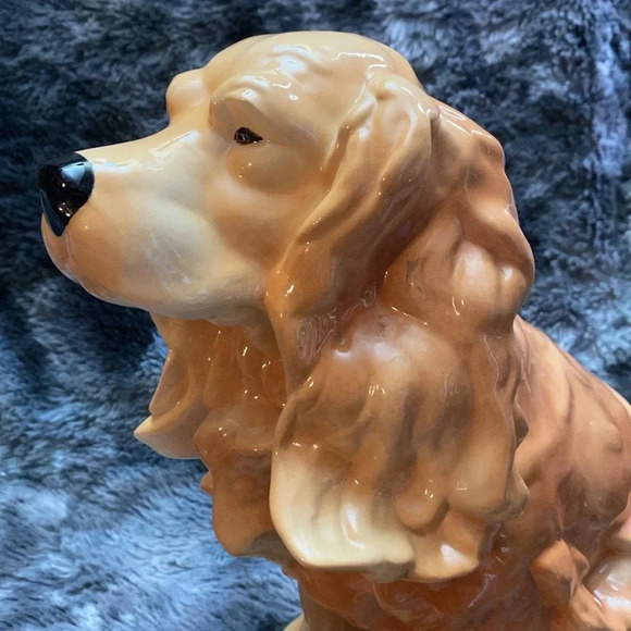 Large 10" tall realistic ceramic Spaniel dog statue/ figurine - Picture 11 of 16